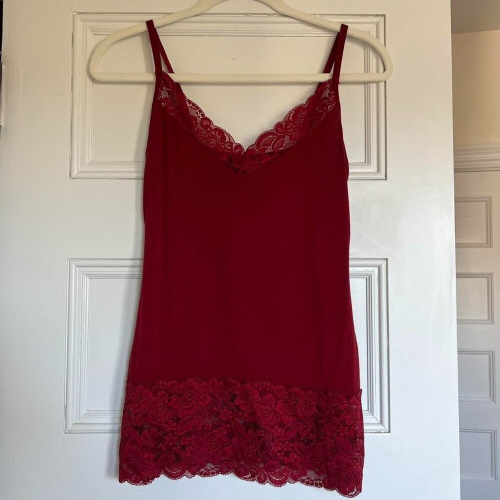 The Limited Red Lace Tank Top size XS